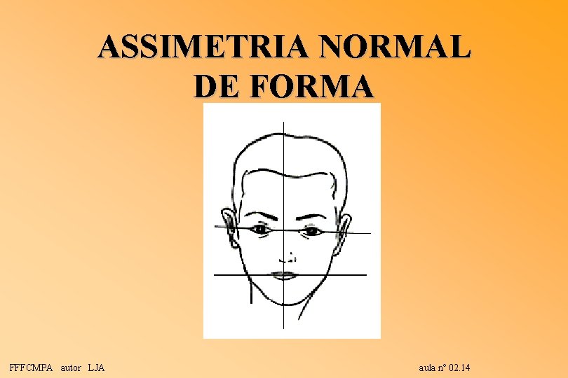 ASSIMETRIA NORMAL DE FORMA FFFCMPA autor LJA aula nº 02. 14 ASSIMETRIA NORMAL DE FORMA FFFCMPA autor LJA aula nº 02. 14