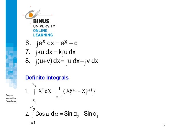 Definite Integrals 15 