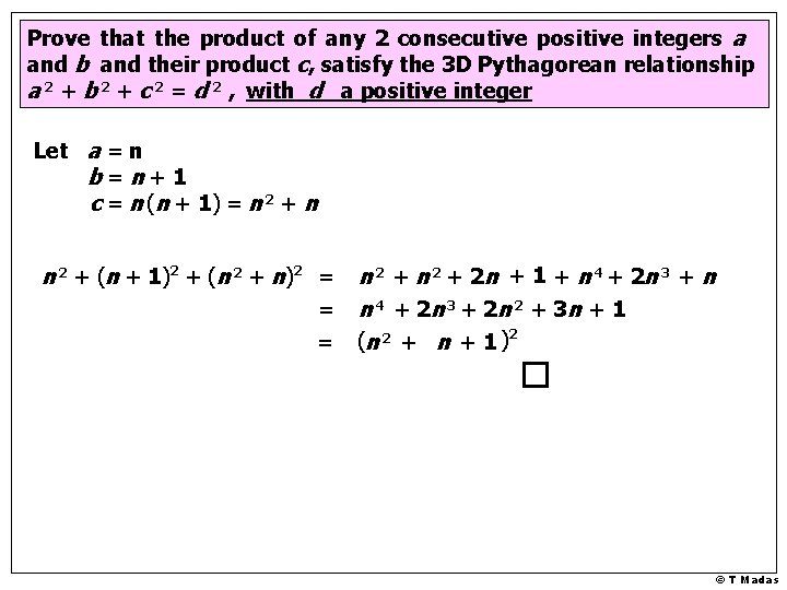 Prove that the product of any 2 consecutive positive integers a and b and