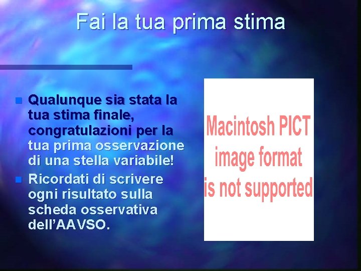 Fai la tua prima stima n n Qualunque sia stata la tua stima finale,