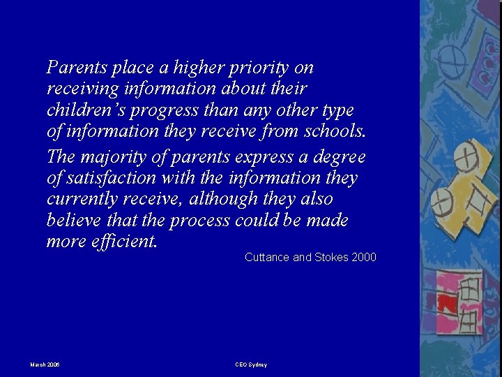 Parents place a higher priority on receiving information about their children’s progress than any