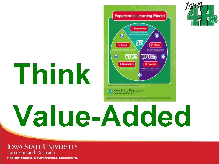 Think Value-Added Think Value-Added