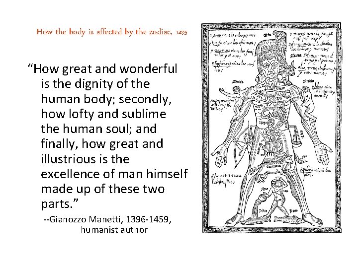 How the body is affected by the zodiac, 1495 “How great and wonderful is