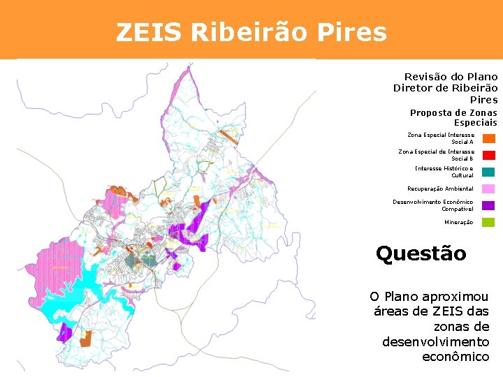 ZEIS Ribeirão Pires Revisão do Plano Diretor de Ribeirão Pires Proposta de Zonas Especiais