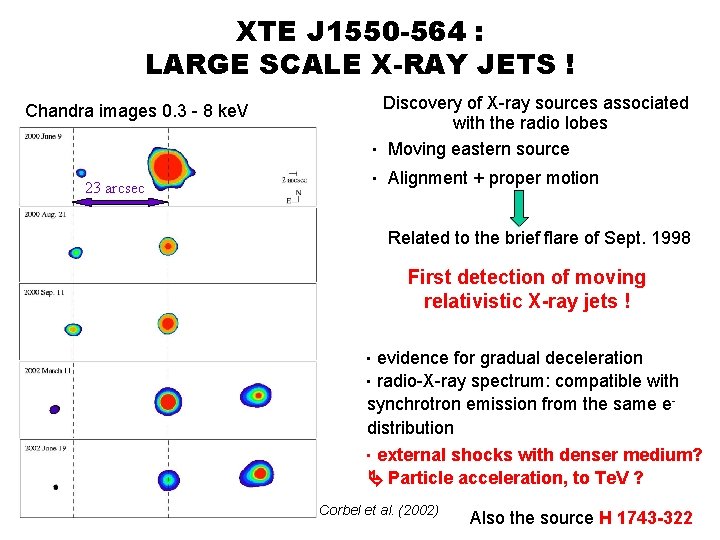 XTE J 1550 -564 : LARGE SCALE X-RAY JETS ! Discovery of X-ray sources