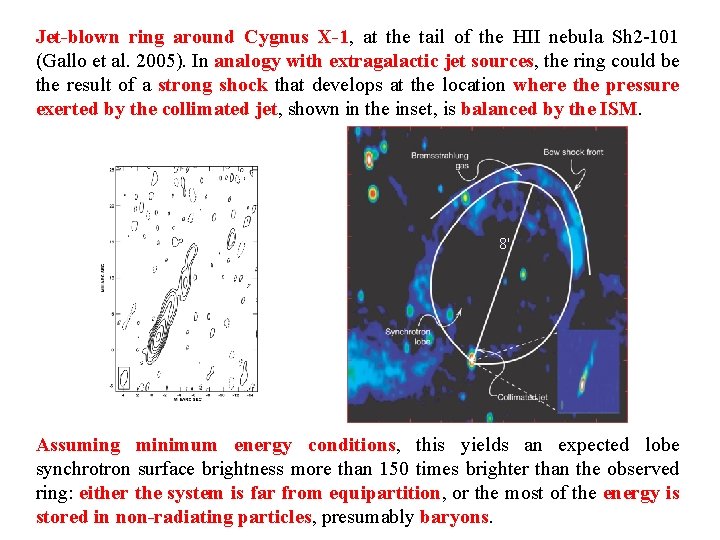 Jet-blown ring around Cygnus X-1, at the tail of the HII nebula Sh 2