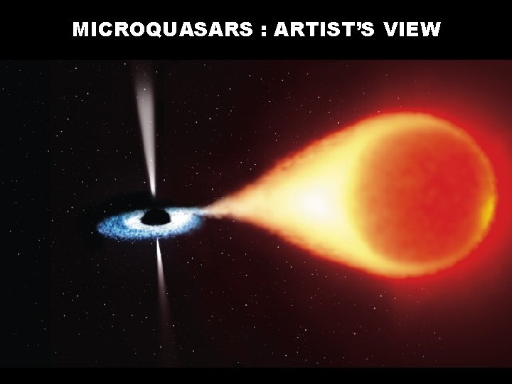 MICROQUASARS : ARTIST’S VIEW 