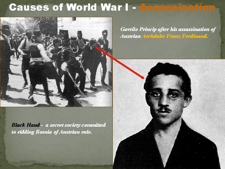 Causes of World War I - Assassination Gavrilo Princip after his assassination of Austrian
