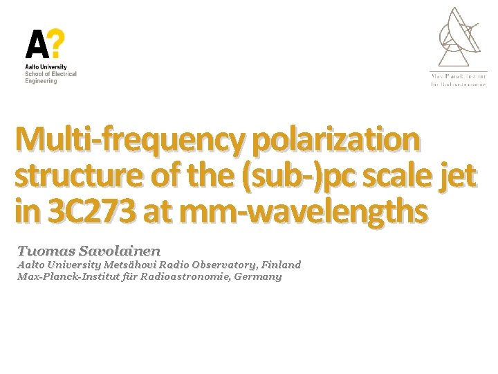 Multi-frequency polarization structure of the (sub-)pc scale jet in 3 C 273 at mm-wavelengths