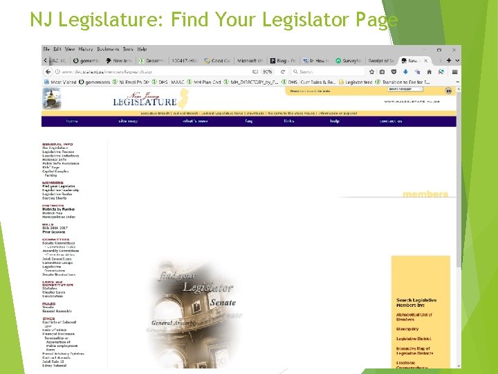 NJ Legislature: Find Your Legislator Page 