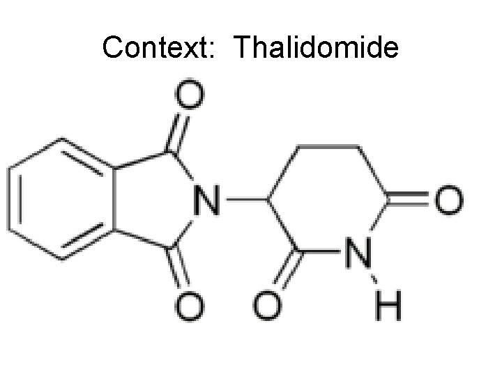 Context: Thalidomide 