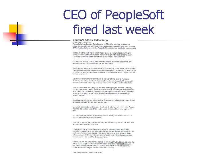 CEO of People. Soft fired last week 