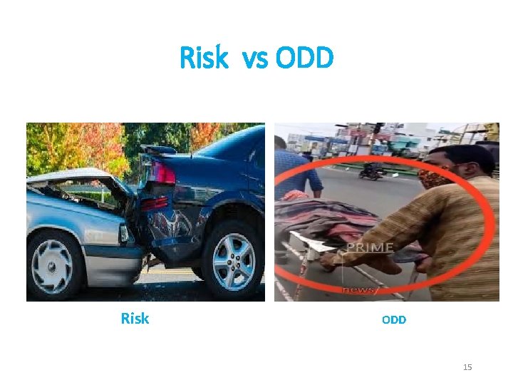 Risk vs ODD Risk ODD 15 