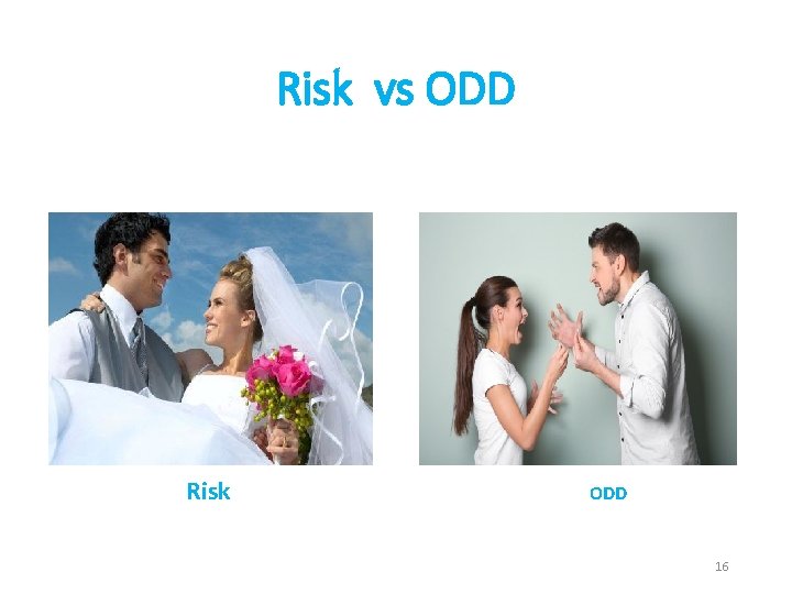 Risk vs ODD Risk ODD 16 