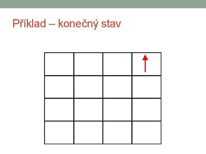 Příklad – konečný stav 