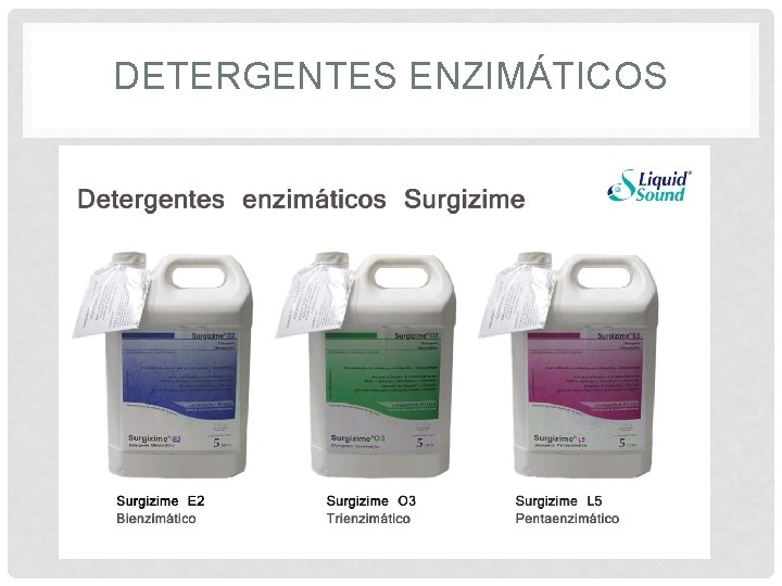 DETERGENTES ENZIMÁTICOS 
