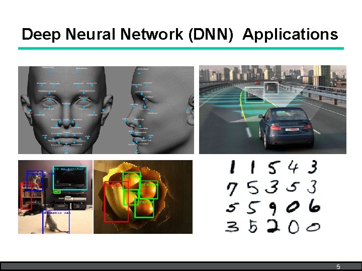 Deep Neural Network (DNN) Applications 5 