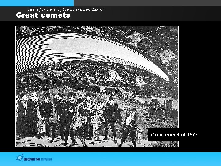 How often can they be observed from Earth? Great comets Great comet of 1577