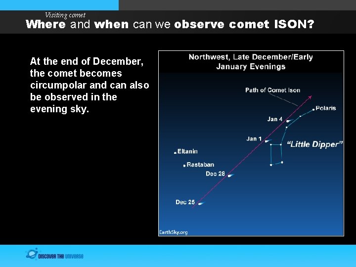 Visiting comet Where and when can we observe comet ISON? At the end of