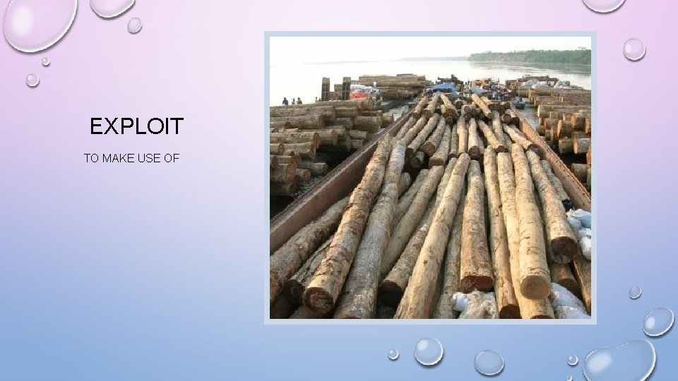 EXPLOIT TO MAKE USE OF 