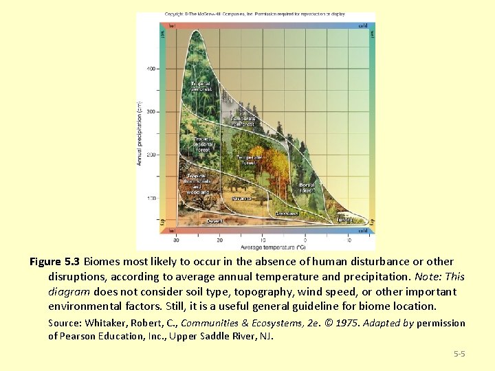 Figure 5. 3 Biomes most likely to occur in the absence of human disturbance