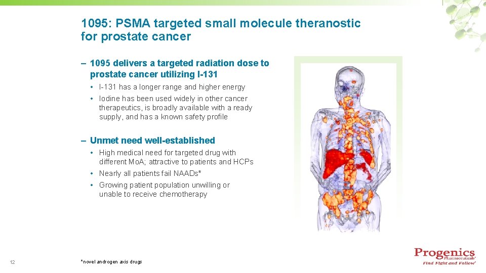 1095: PSMA targeted small molecule theranostic for prostate cancer – 1095 delivers a targeted