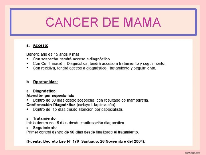 CANCER DE MAMA 