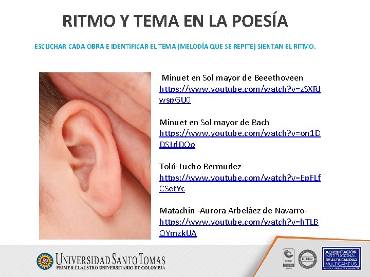 RITMO Y TEMA EN LA POESÍA ESCUCHAR CADA OBRA E IDENTIFICAR EL TEMA (MELODÍA RITMO Y TEMA EN LA POESÍA ESCUCHAR CADA OBRA E IDENTIFICAR EL TEMA (MELODÍA