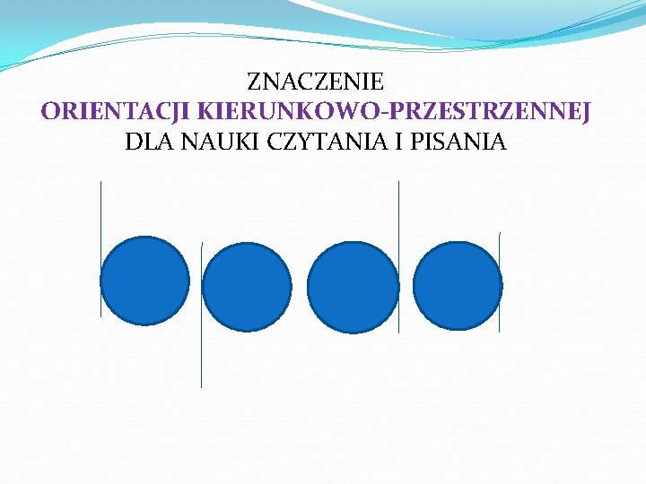 ZNACZENIE ORIENTACJI KIERUNKOWO-PRZESTRZENNEJ DLA NAUKI CZYTANIA I PISANIA 