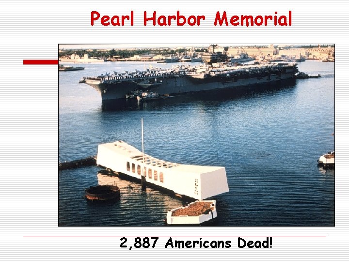 Pearl Harbor Memorial 2, 887 Americans Dead! 