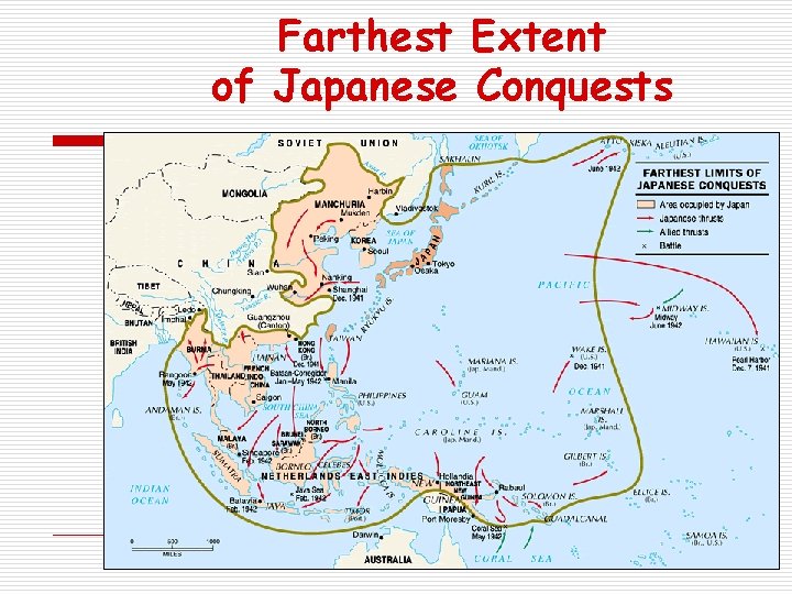 Farthest Extent of Japanese Conquests 