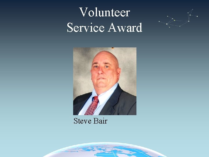 Volunteer Service Award Steve Bair 