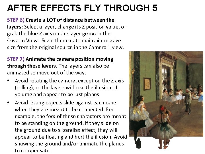 AFTER EFFECTS FLY THROUGH 5 STEP 6) Create a LOT of distance between the