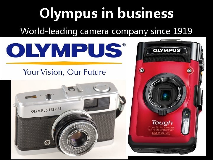 Olympus in business World-leading camera company since 1919 