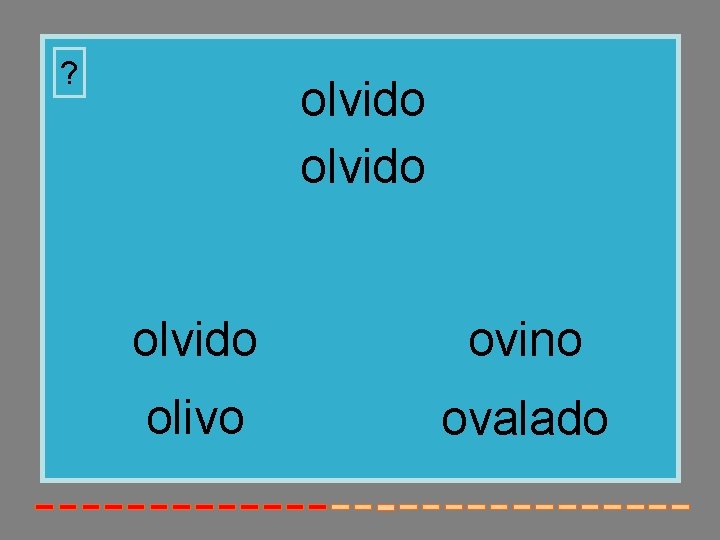 ? olvido ovino olivo ovalado 