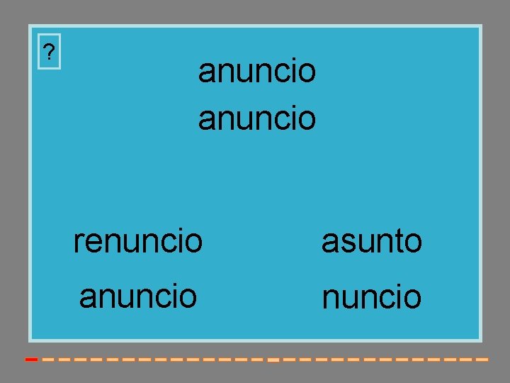 ? anuncio renuncio asunto anuncio 