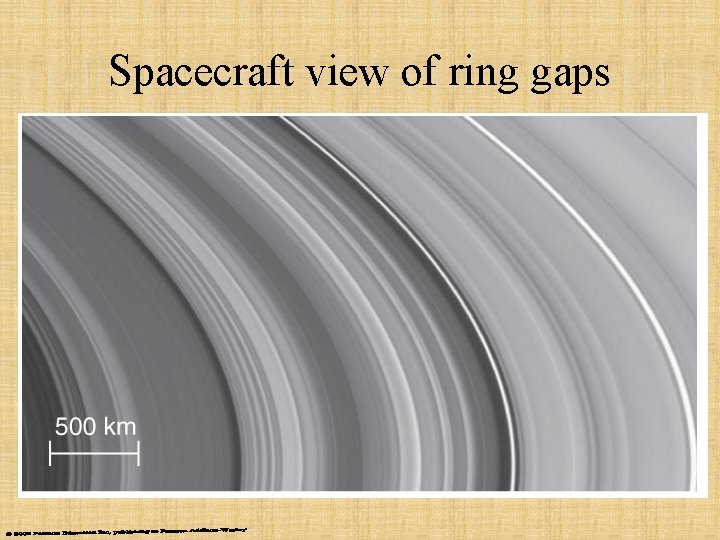 Spacecraft view of ring gaps 