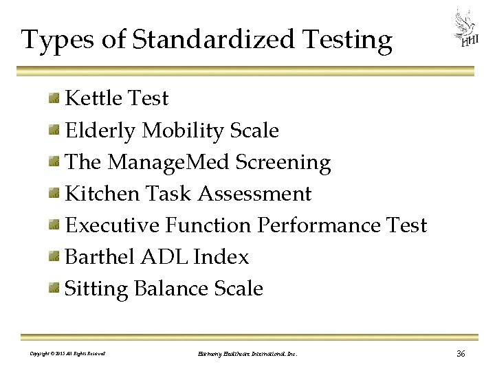 Types of Standardized Testing Kettle Test Elderly Mobility Scale The Manage. Med Screening Kitchen