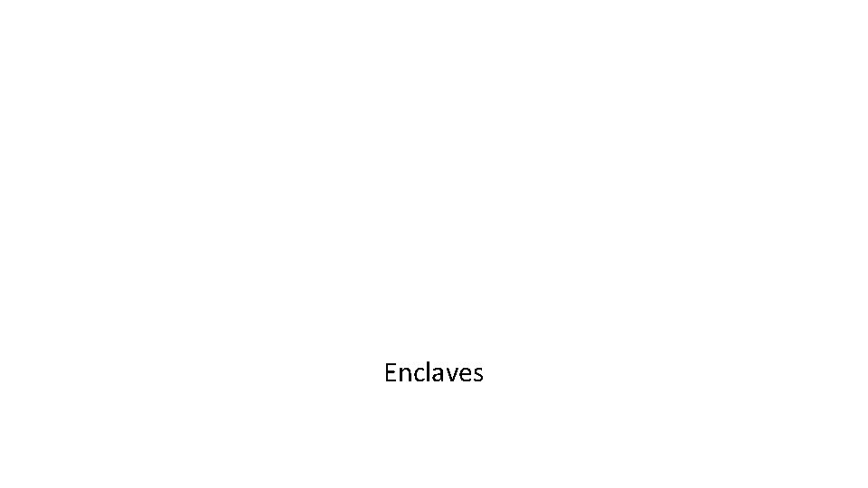 Enclaves 