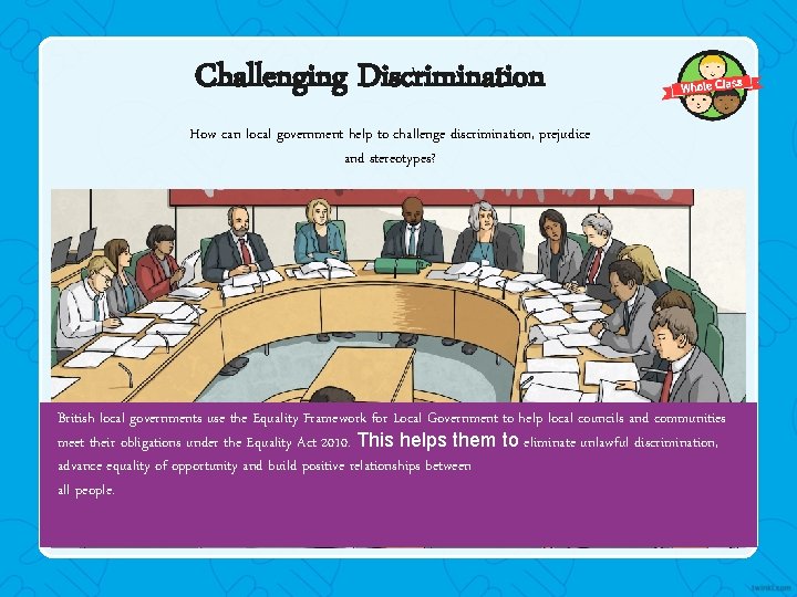 Challenging Discrimination How can local government help to challenge discrimination, prejudice and stereotypes? British