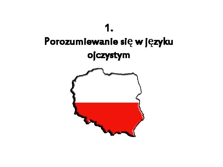 1. Porozumiewanie się w języku ojczystym 