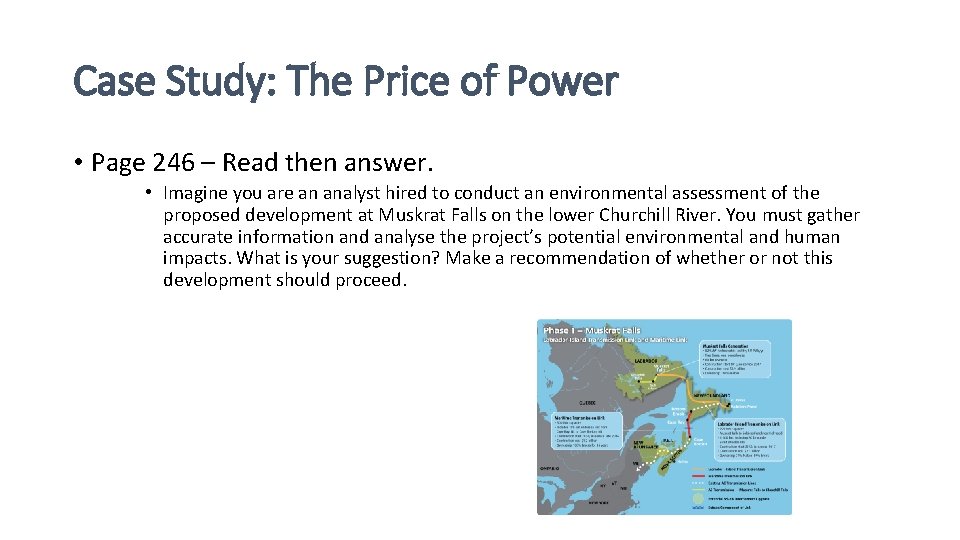 Case Study: The Price of Power • Page 246 – Read then answer. •