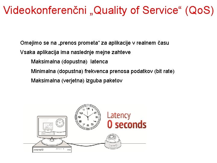 Videokonferenčni „Quality of Service“ (Qo. S) Omejimo se na „prenos prometa“ za aplikacije v