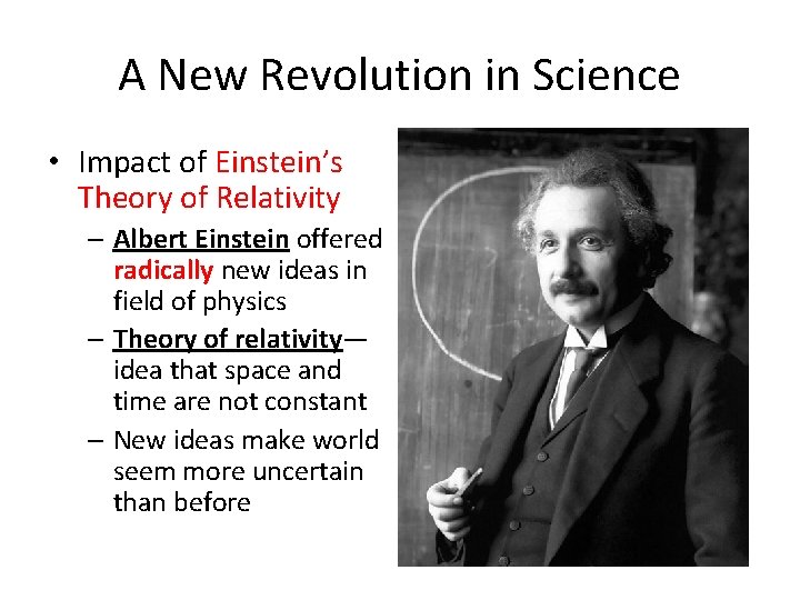 A New Revolution in Science • Impact of Einstein’s Theory of Relativity – Albert A New Revolution in Science • Impact of Einstein’s Theory of Relativity – Albert