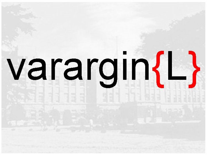 varargin{L} 