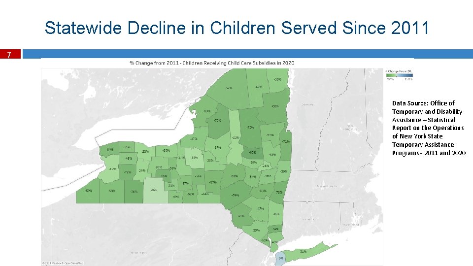 Statewide Decline in Children Served Since 2011 7 Data Source: Office of Temporary and