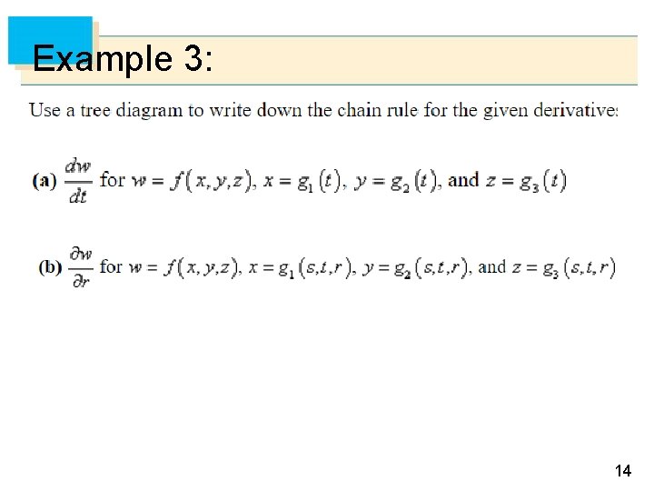 Example 3: 14 