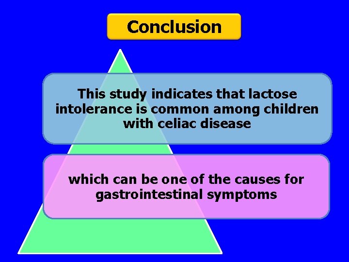 Conclusion This study indicates that lactose intolerance is common among children with celiac disease