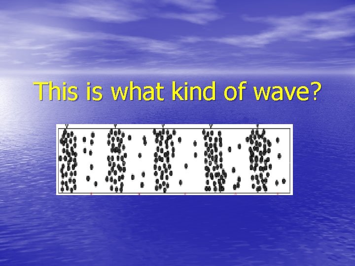 This is what kind of wave? 