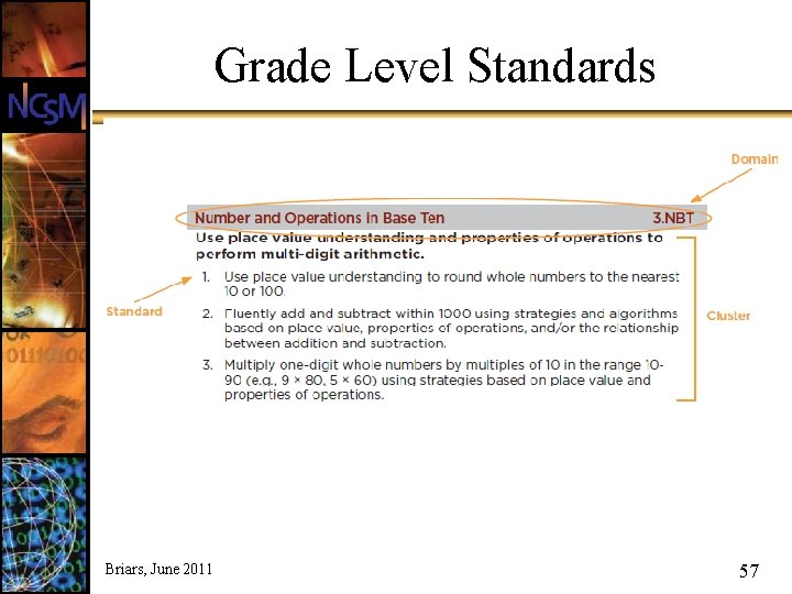 Grade Level Standards Briars, June 2011 57 